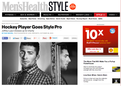 Men's Health Features Joffrey Lupul x Gotstyle Collaboration