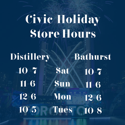 Civic Holiday Hours