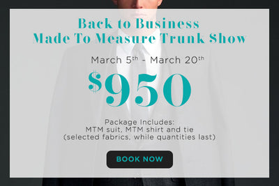 Get a made to measure suit, shirt, and tie for $950