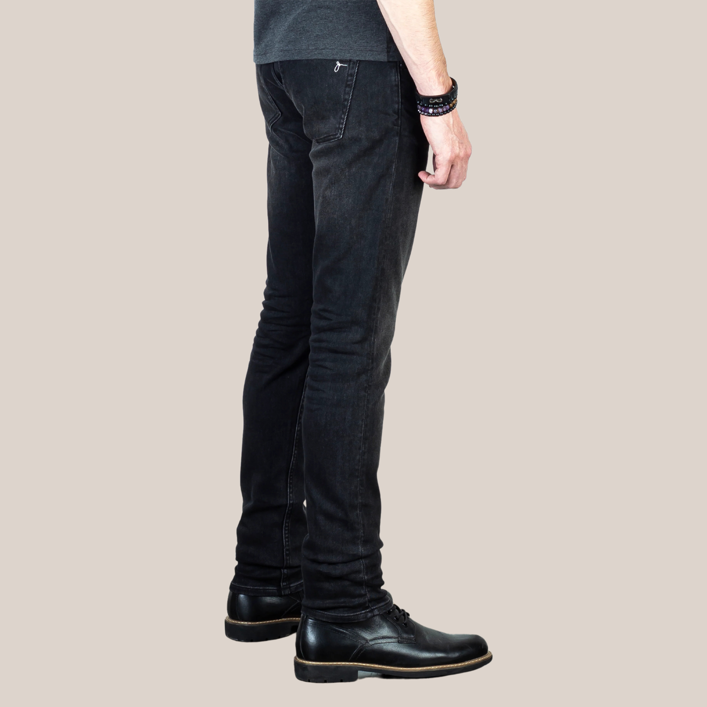 Gotstyle Fashion - Jude Neale Denim Axe Slim Straight Stretch Denim Smoke - Charcoal