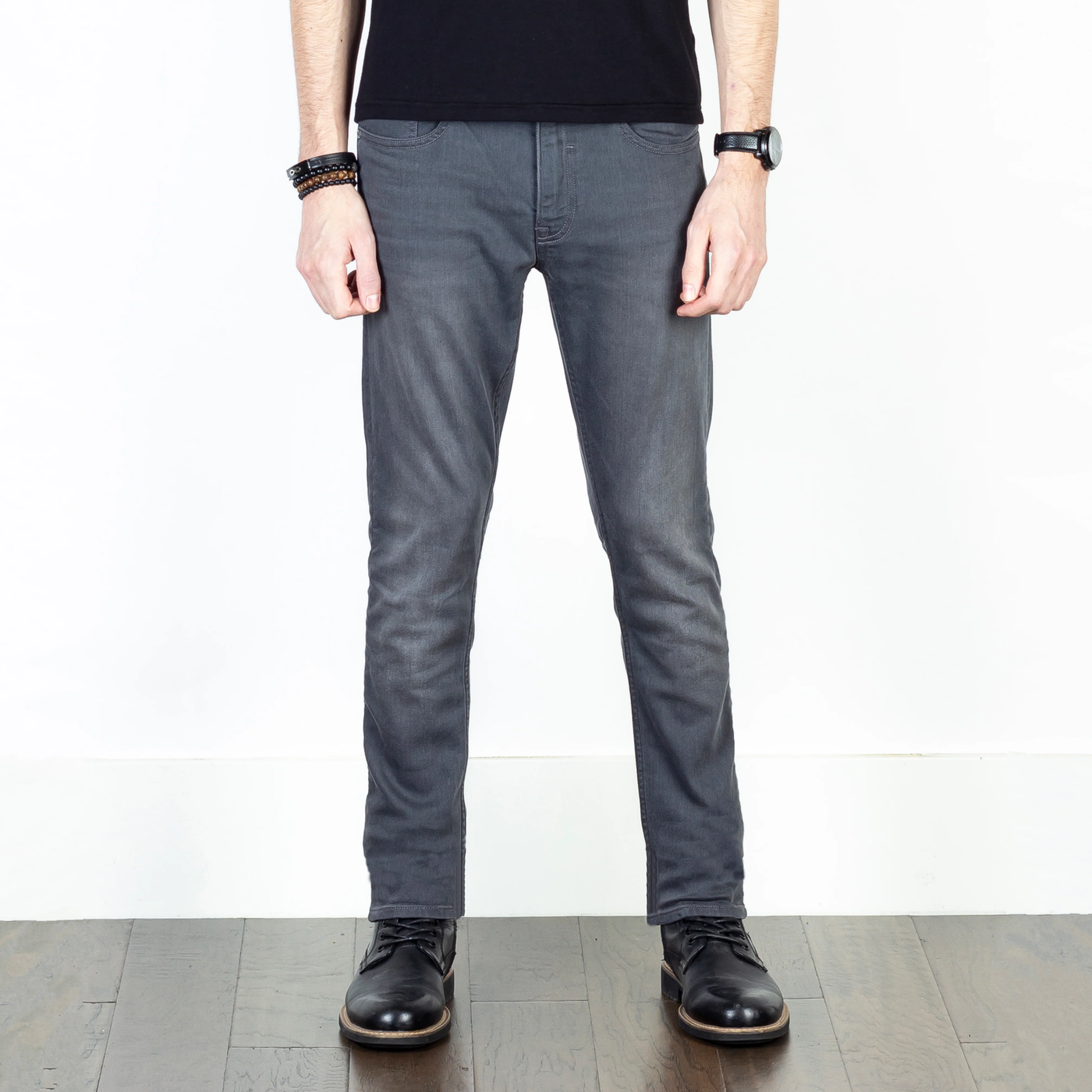 Gotstyle Fashion - Jude Neale Denim Axe Slim Straight Stretch Denim - Ash