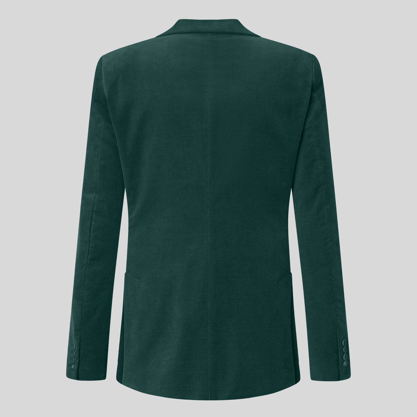 Fine Corduroy Patch Pocket Blazer - Dark Green