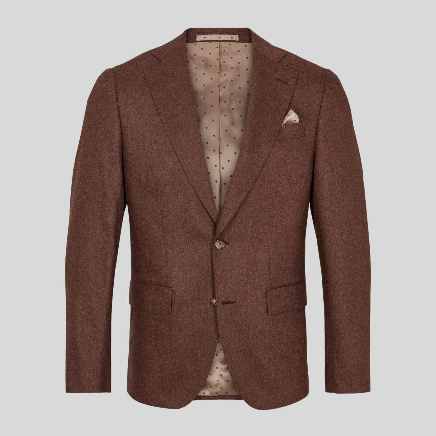 Gotstyle Fashion - Sand Blazers Stretch Wool Flannel Blazer - Brown