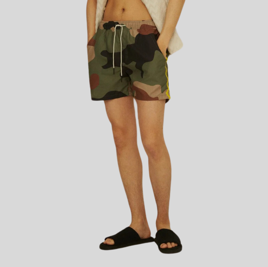 Gotstyle Fashion - OAS Shorts Camo Zig Zag Swim Shorts - Green