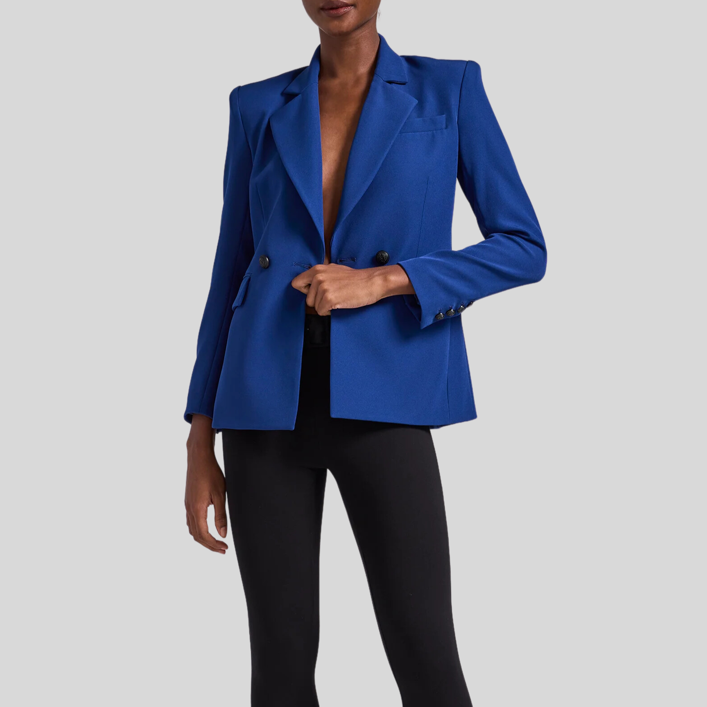 Gotstyle Fashion - Generation Love Blazers Double Button Crepe Blazer - Navy