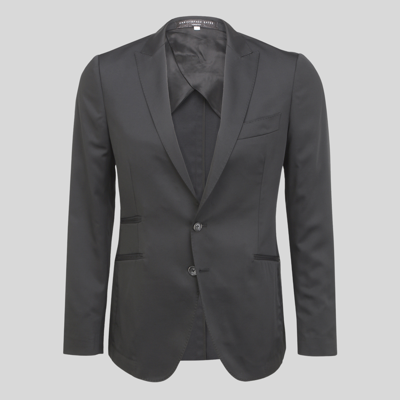 Gotstyle Fashion - Christopher Bates Blazers Peak Lapel Tailored Jacket - Black