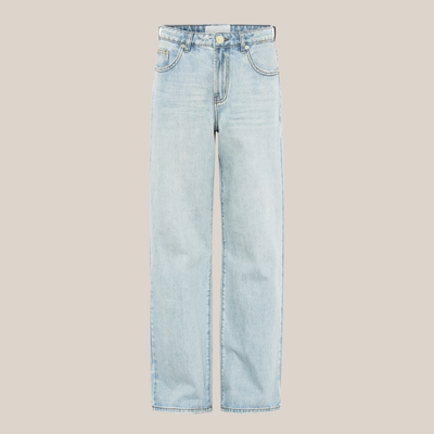 Gotstyle Fashion - One Teaspoon Denim 90s Vibe Mid Waist Wide Leg Flare Jeans - Light Blue