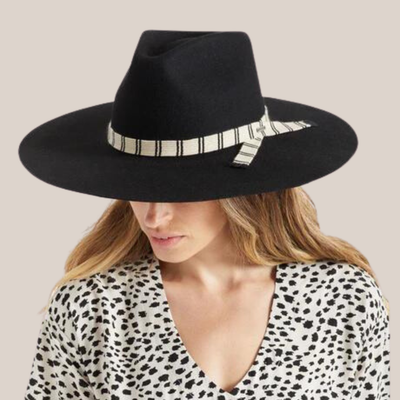 Gotstyle Fashion - Brixton Hats Leigh Felt Fedora - Black