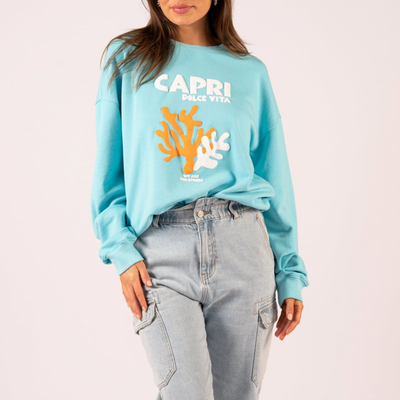 Gotstyle Fashion - We Are The Others Sweatshirts Capri Dolce Vita Sweatshirt - Cyan