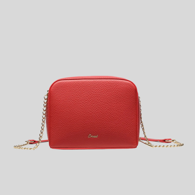 Gotstyle Fashion - Like Dreams Bags Bow Mini Pebbled Crossbody Bag - Red