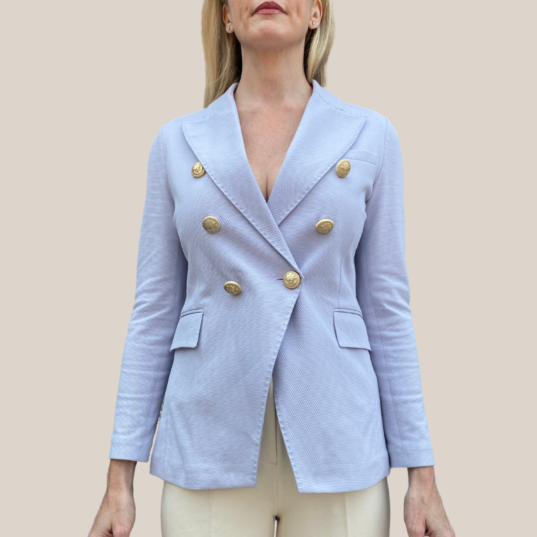 Gotstyle Fashion - Circolo 1901 Blazers Textured Double Breasted Blazer - Light Purple