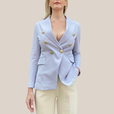 Gotstyle Fashion - Circolo 1901 Blazers Textured Double Breasted Blazer - Light Purple