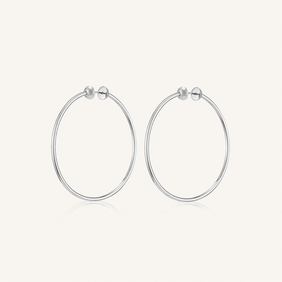 Gotstyle Fashion - Jenny Bird Jewellery Classic Hoop Earrings - Rhodium