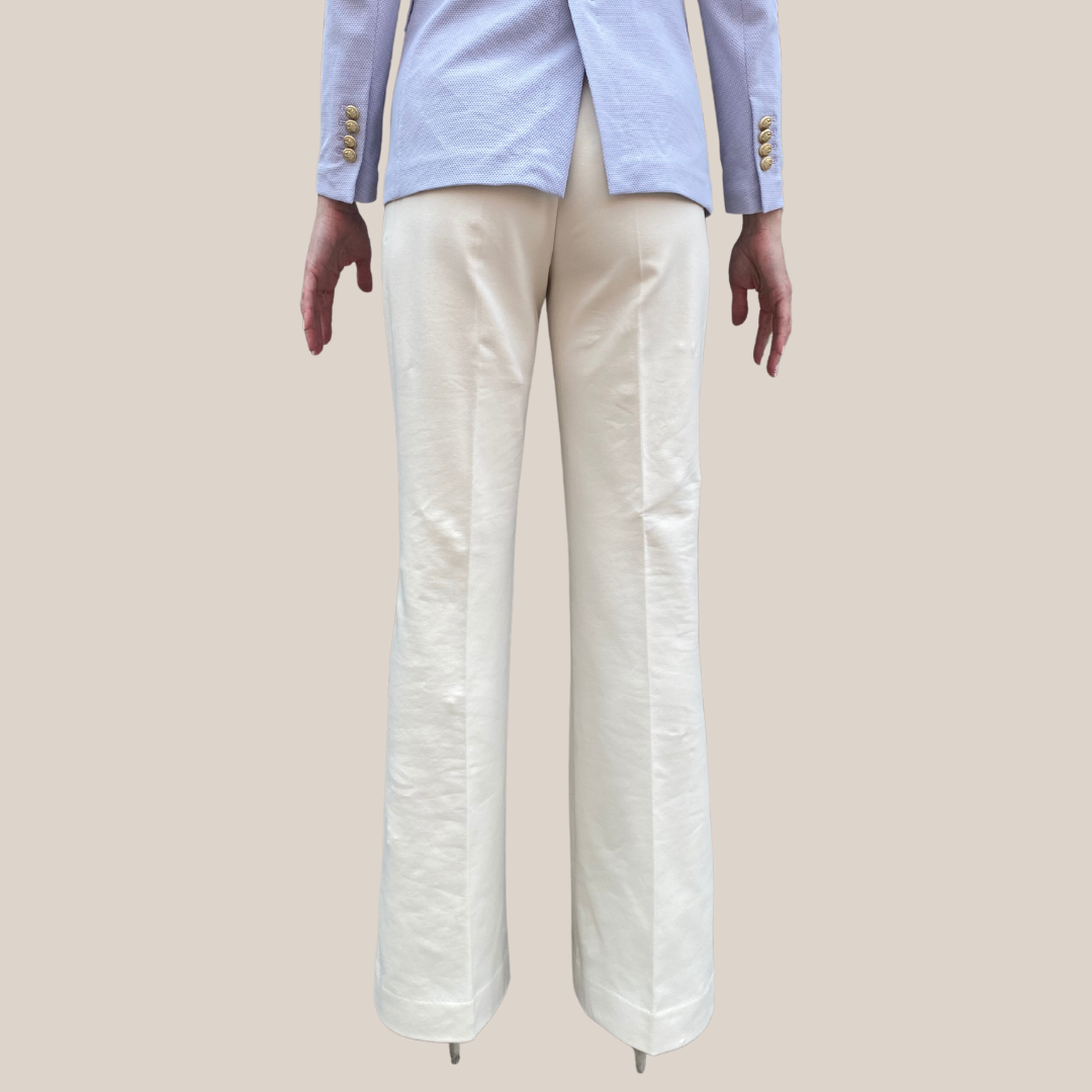 Gotstyle Fashion - Circolo 1901 Pants Jersey Pique Boot Cut Pant - Cream