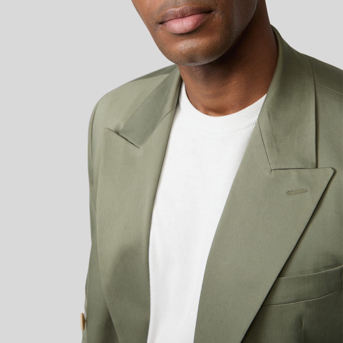 Gotstyle Fashion - Strellson Blazers Double Breasted Cotton Stretch Blazer - Olive