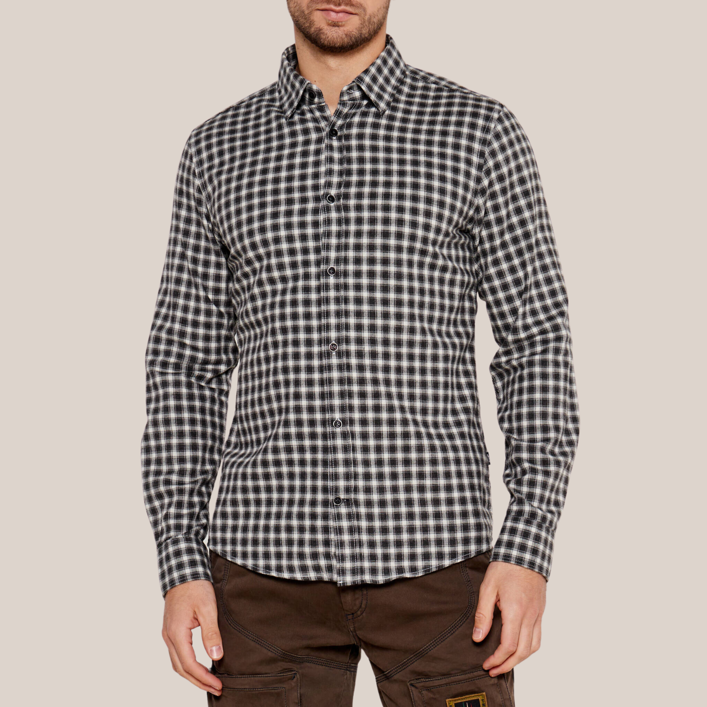 Checks Flannel Shirt - Black