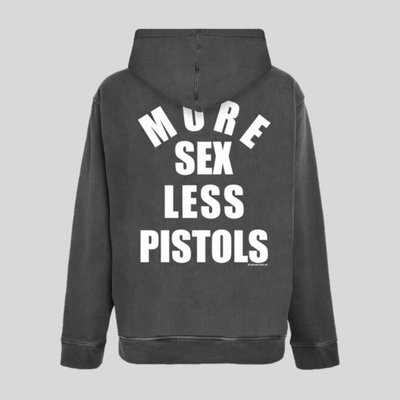 Gotstyle Fashion - Newtone Sweatshirts Less Pistols Hoodie Kangaroo Pocket - Charcoal