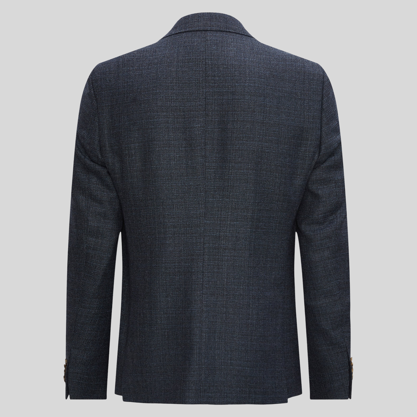 Hopsack Italian Wool Blazer - Navy