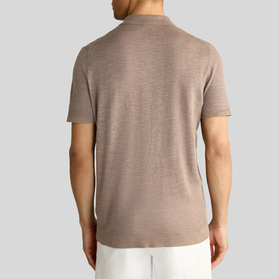 Gotstyle Fashion - Joop! Polos Linen / Cotton Knit Polo - Light Brown