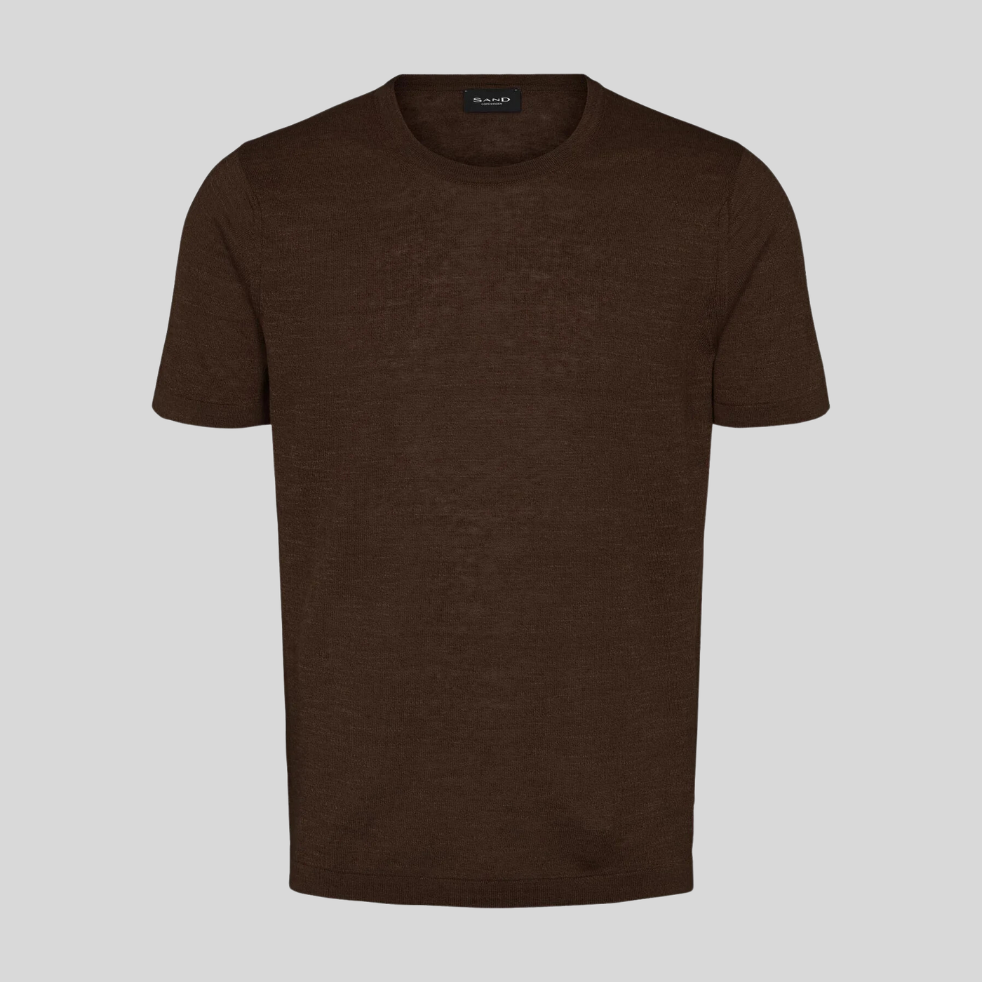 Gotstyle Fashion - Sand T-Shirts Linen Knit Crew Neck Tee - Brown