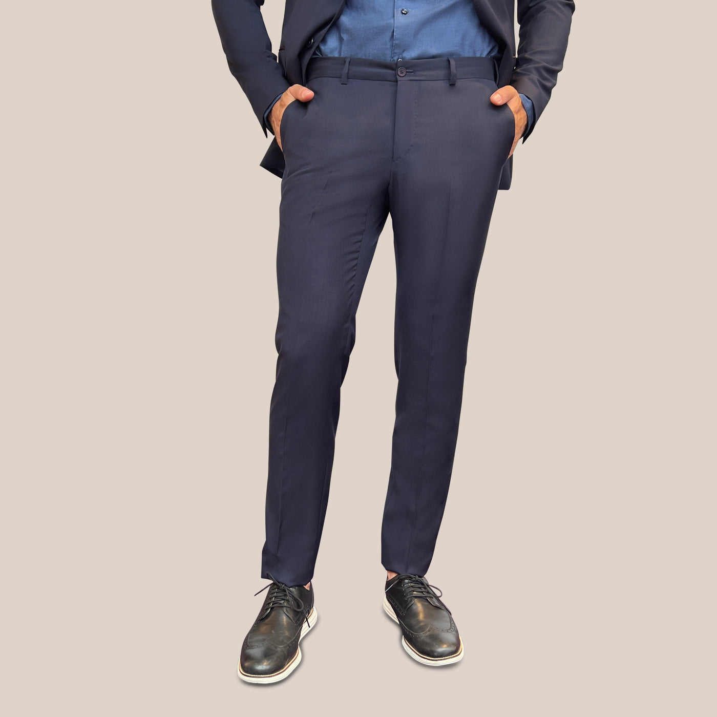 Gotstyle Fashion - Pal Zileri Suits Slim Fit Wool Pant - Navy