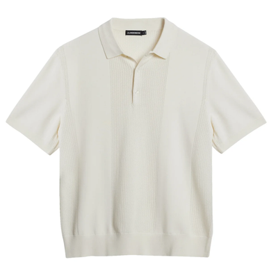 Gotstyle Fashion - J.Lindeberg Polos Mesh Detail Retro Knit Polo - Off-White