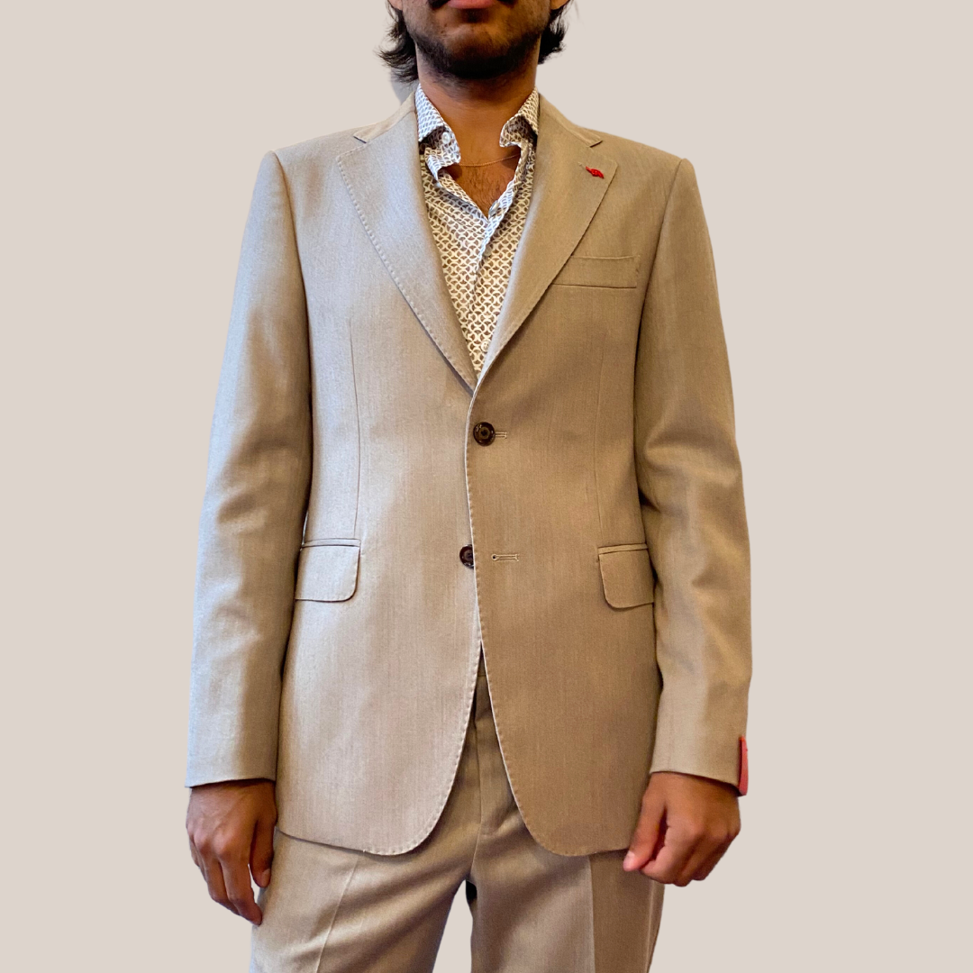 Gotstyle Fashion - PieroGabrieli Suits Wool / Cashmere Flanella Suit - Tan