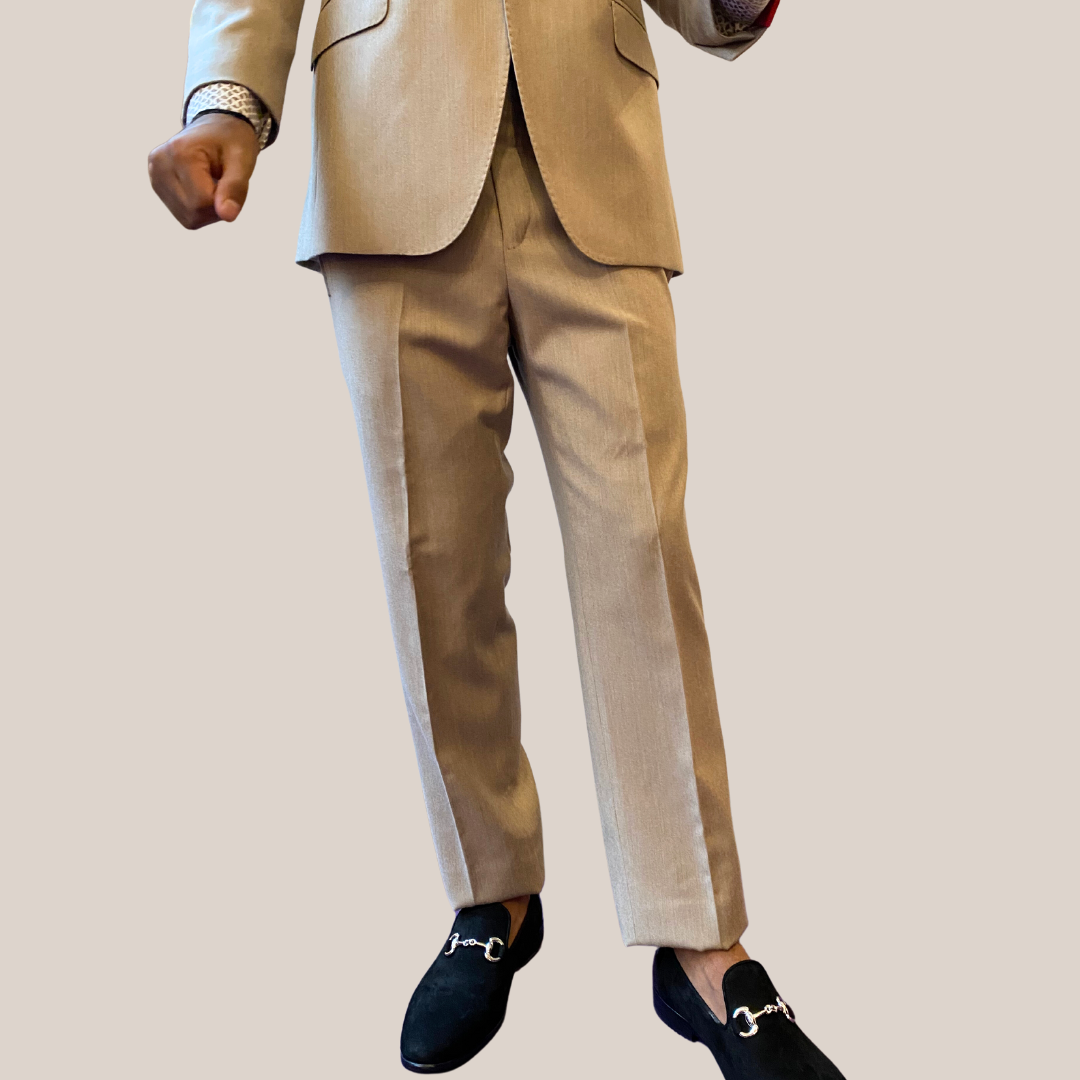 Gotstyle Fashion - PieroGabrieli Suits Wool / Cashmere Flanella Suit - Tan