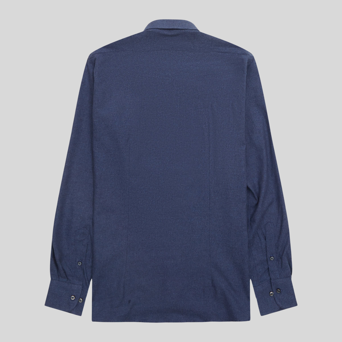 Soft Brushed Twill Cotton Shirt - Blue