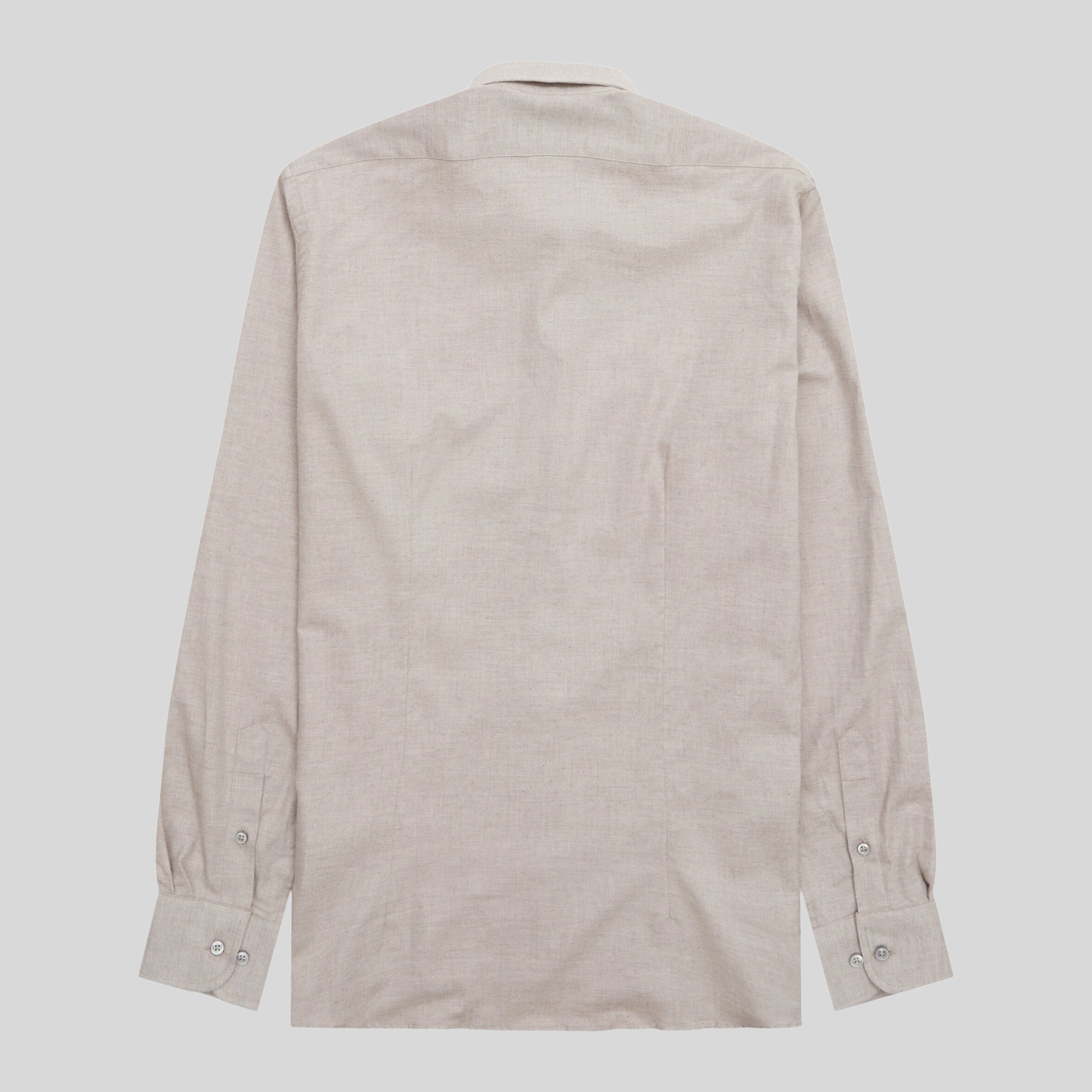 Soft Brushed Twill Cotton Shirt - Tan