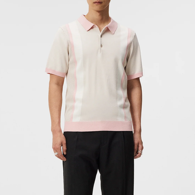 Gotstyle Fashion - J.Lindeberg Polos Contrast Stripe Retro Knit Polo - Beige