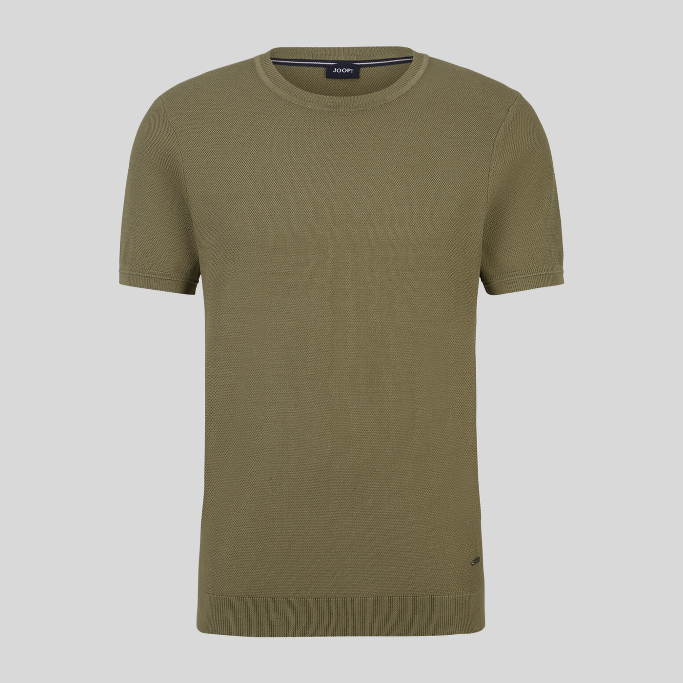 Gotstyle Fashion - Joop! T-Shirts Textured Knit Crew Ribbed T-Shirt - Army