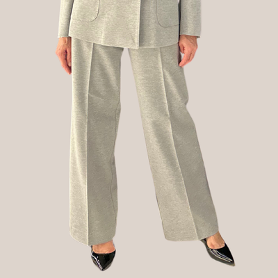 Gotstyle Fashion - Normeet Pants Jersey Wide Leg Pants - Grey