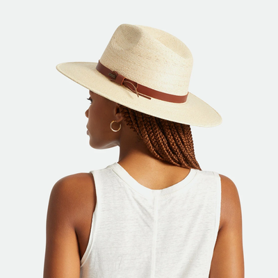 Gotstyle Fashion - Brixton Hats Field Proper Straw Hat with Leather Band - Natural