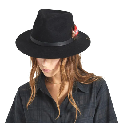 Gotstyle Fashion - Brixton Hats Brixton x Fender Jaguar Reverb Wool Felt Fedora - Black