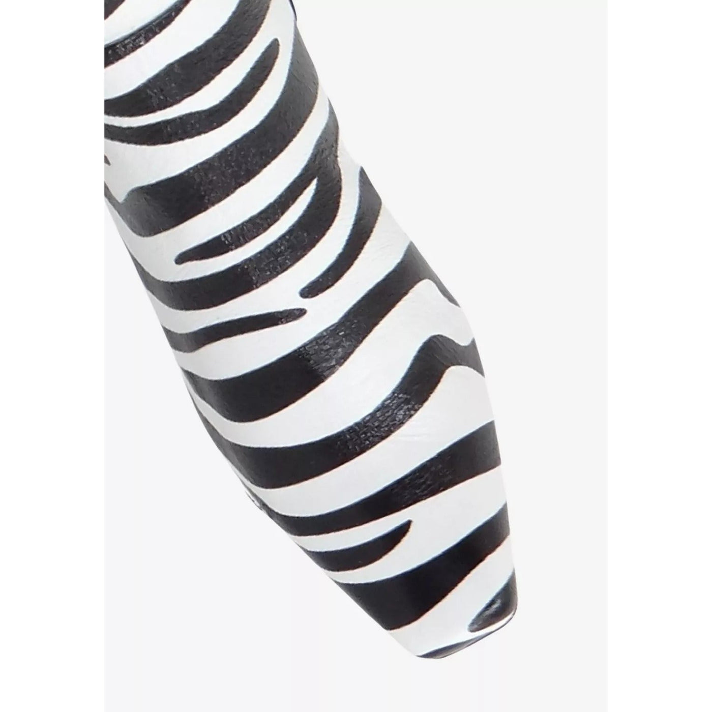 Gotstyle Fashion - Caverley Shoes Patent Leather Zebra Print Pull-On Boot - Black/White