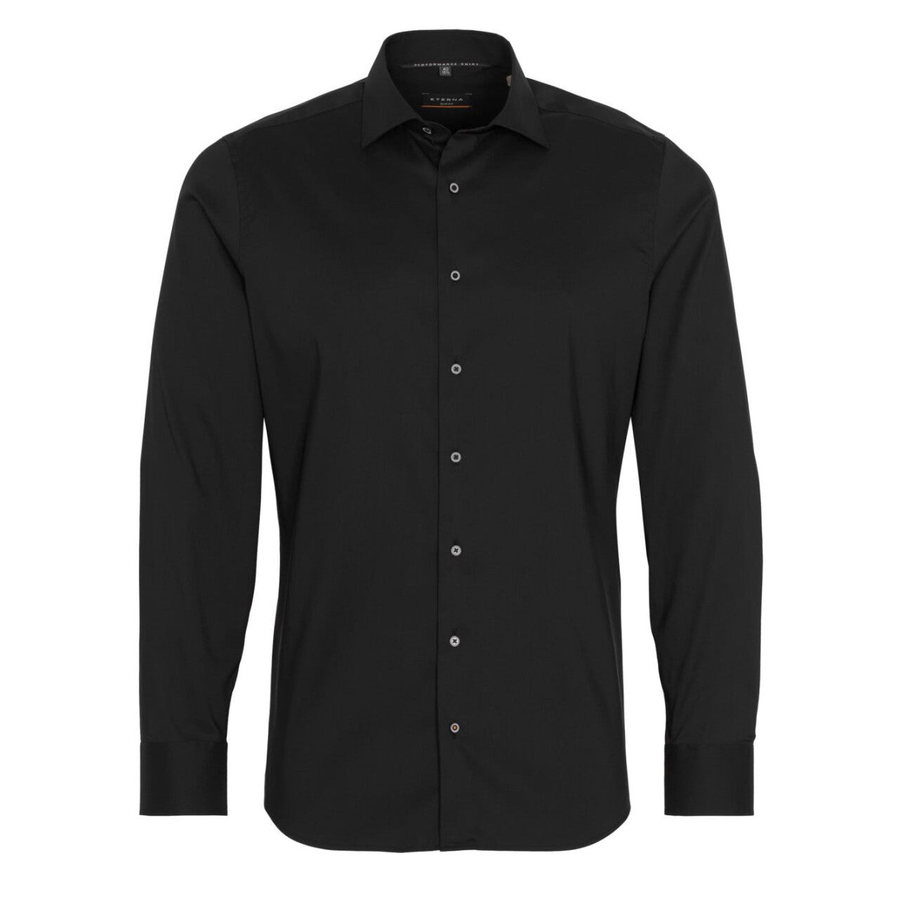 Gotstyle Fashion - Eterna Collar Shirts Twill Slim Fit Performance Shirt - Black