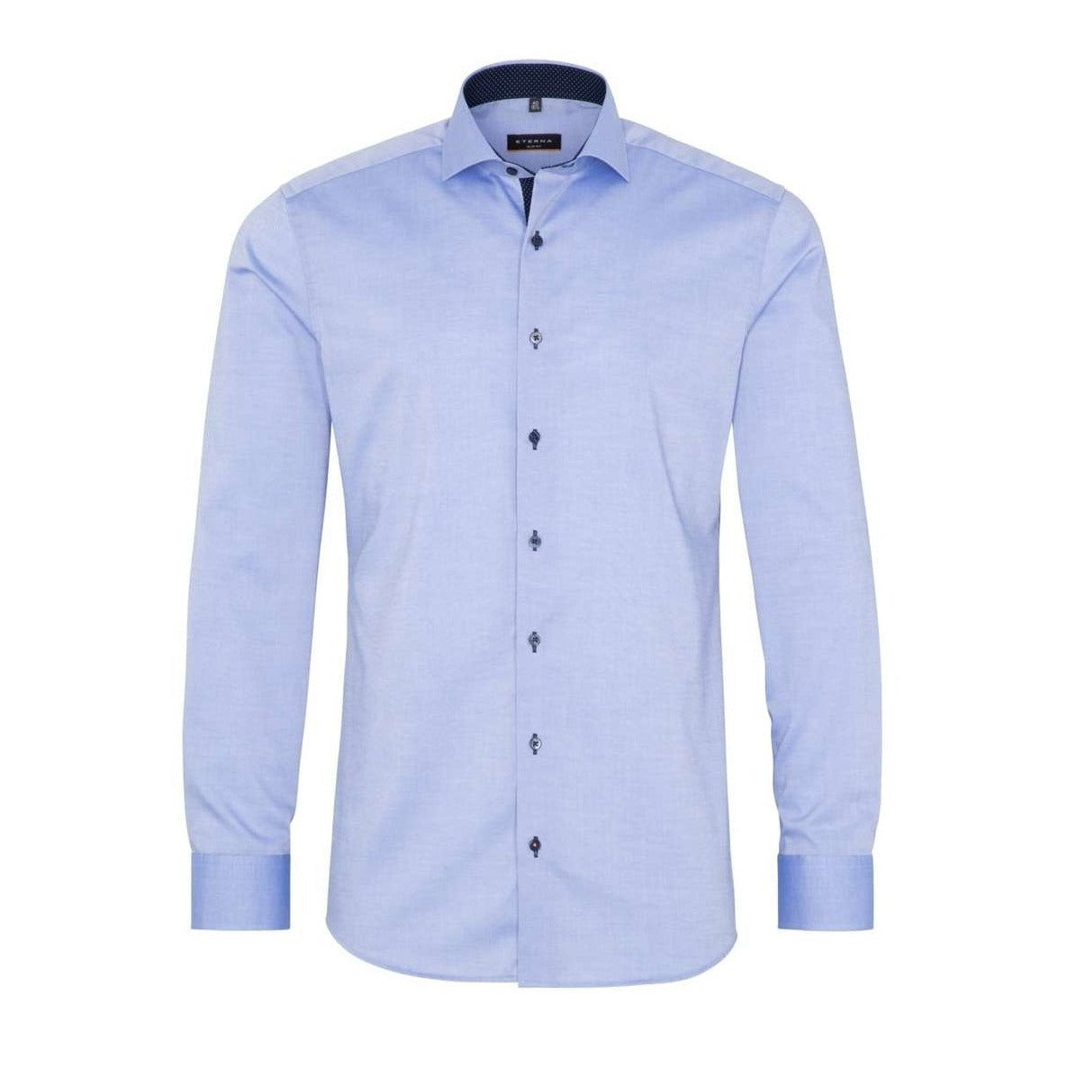 Gotstyle Fashion - Eterna Collar Shirts Oxford Slim Fit Cutaway Collar Shirt - Blue