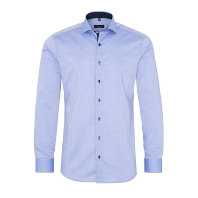 Gotstyle Fashion - Eterna Collar Shirts Oxford Slim Fit Cutaway Collar Shirt - Blue