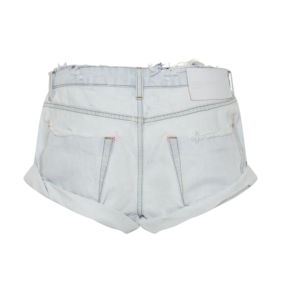 Gotstyle Fashion - One Teaspoon Shorts Low Waist Relaxed Fit Denim Short - Light Blue