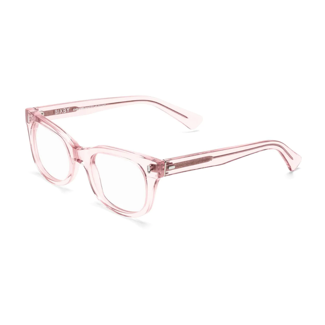 Gotstyle Fashion - Caddis Eyewear Bixby Thick Frame Reading Glasses - Polished Clear Pink