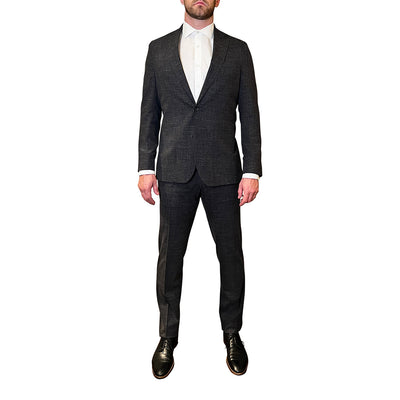 Gotstyle Fashion - Jack Victor Suits Patch Pocket Heathered Suit - Charcoal