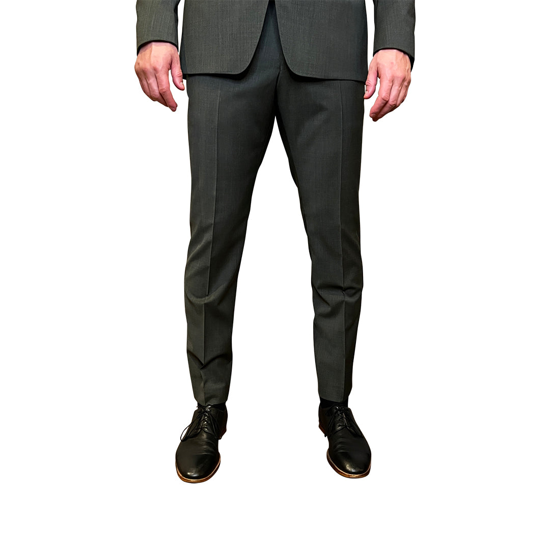 Gotstyle Fashion - Tiger Of Sweden Suits Wool Blend Plain Weave Dress Pant - Green