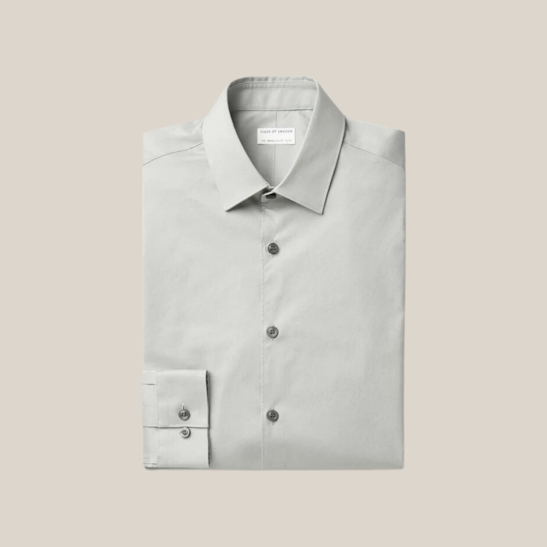 Gotstyle Fashion - Tiger Of Sweden Collar Shirts Cotton Stretch Shirt - Light Green