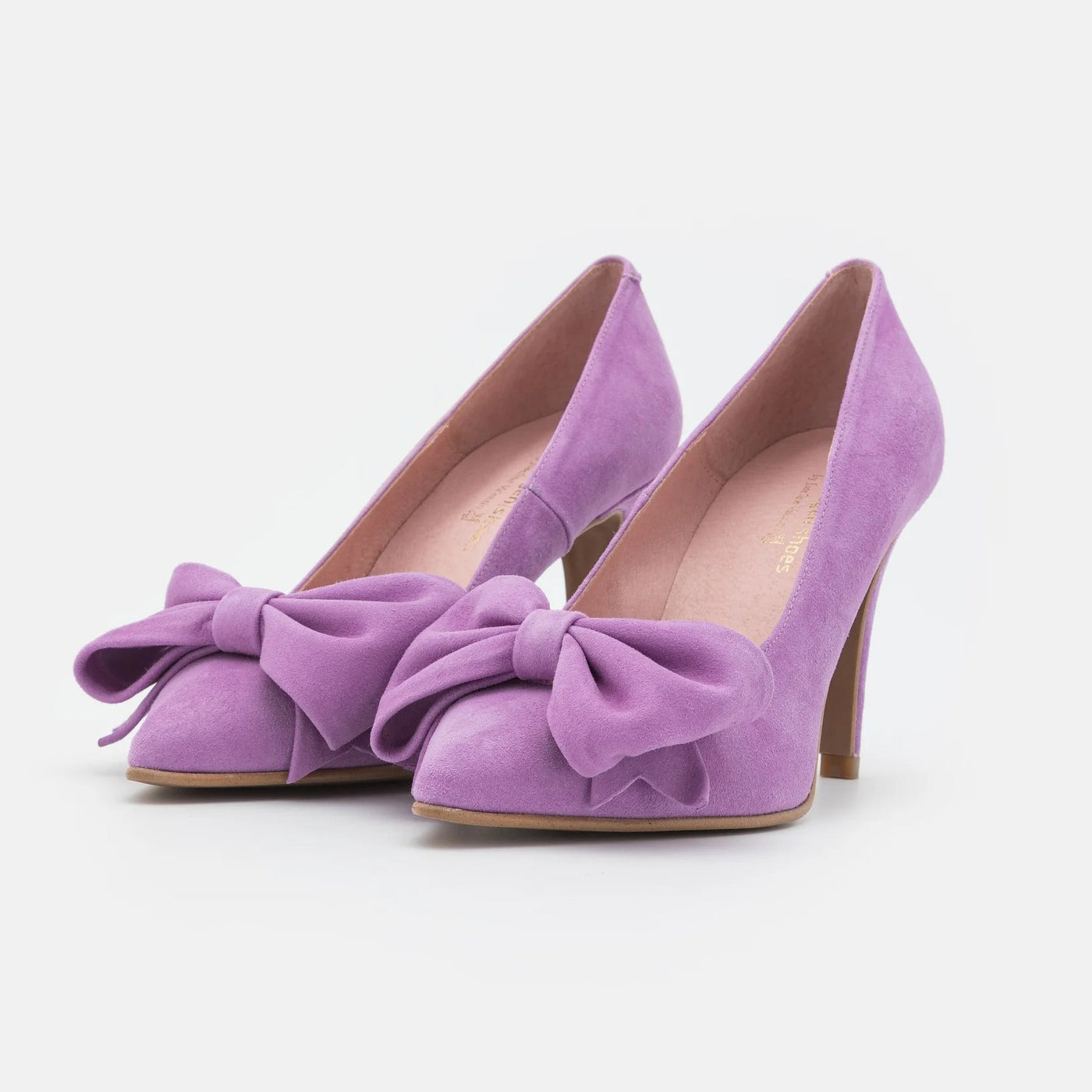 Gotstyle Fashion - Copenhagen Shoes Shoes Suede High Heel Pump with Bow - Purple