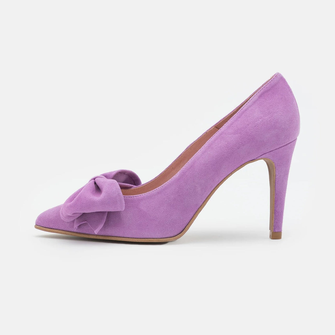 Gotstyle Fashion - Copenhagen Shoes Shoes Suede High Heel Pump with Bow - Purple