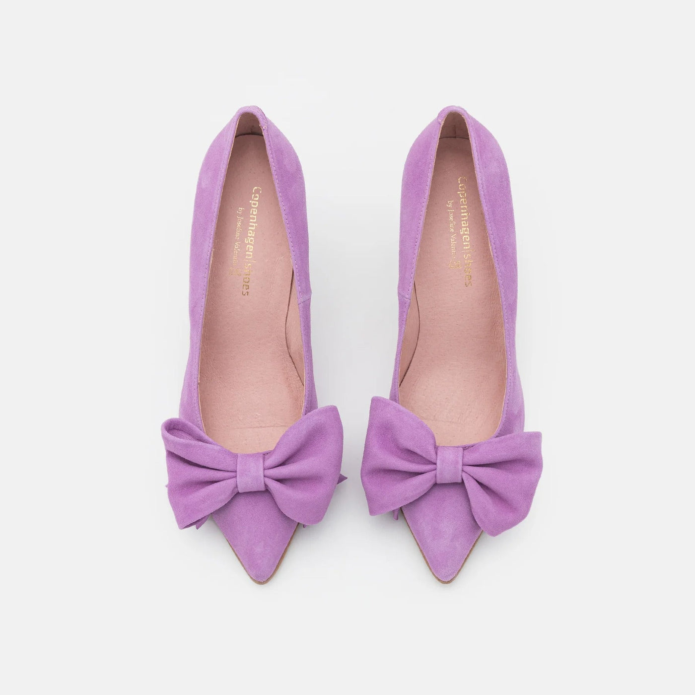 Gotstyle Fashion - Copenhagen Shoes Shoes Suede High Heel Pump with Bow - Purple