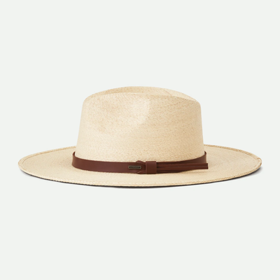 Gotstyle Fashion - Brixton Hats Field Proper Straw Hat with Leather Band - Natural