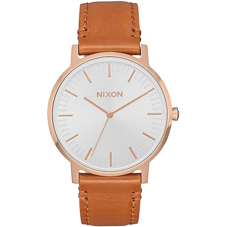 Gotstyle Fashion - Nixon Jewellery Porter Leather - Rose Gold/White/Saddle