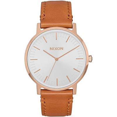 Gotstyle Fashion - Nixon Jewellery Porter Leather - Rose Gold/White/Saddle